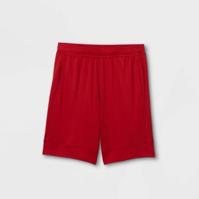 boys red basketball shorts