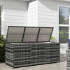 Okak 113/175 Gallon Waterproof Deck Box with Lockable Lid, Storage Containers with Inner Liner Garden Tools, Patio Furniture - 2 of 4