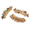 Unique Bargains Women's Rhinestones Hair Clips Accessories Hair Barrettes 3 Pcs - 3 of 4