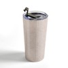 Little Arrow Design Co Organic Chevron in Rose 20 oz Stainless Steel Travel Mug - Deny Designs - 3 of 4