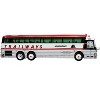 1969 Eagle Model 05 Coach Bus "Adirondack Trailways" White and Red Limited Edition 1/87 (HO) Diecast Model by Iconic Replicas - 3 of 4