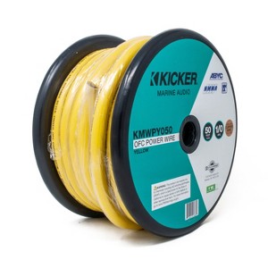 Kicker 47KMWPY050 Marine 1/0awg Power Wire, 50ft, Yellow - 1 of 3