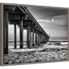 Amanti Art Full moon over Scripps Pier by Ann Collins Danita Delimont Canvas Wall Art Print Framed 24 x 18-in. - 3 of 4