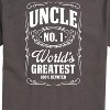 Men's - Instant Message - Uncle Worlds Greatest Short Sleeve Graphic T-Shirt - 2 of 4