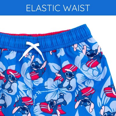 Disney Lilo & Stitch Big Boys UPF 50+ Swim Trunks Bathing Suit Blue 10-12 — фото 3