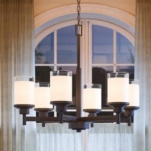 Urban Ambiance Luxury Contemporary Chandelier,  19.75"H x 25"W,  Olde Bronze Finish, UHP2024 - 1 of 4