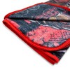 Silver Buffalo Marvel Comics Deadpool Batons Raschel Throw Blanket | 50 x 60 Inches - 3 of 4