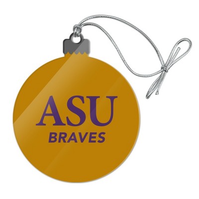 Alcorn Secondary Logo Acrylic Christmas Tree Holiday Ornament