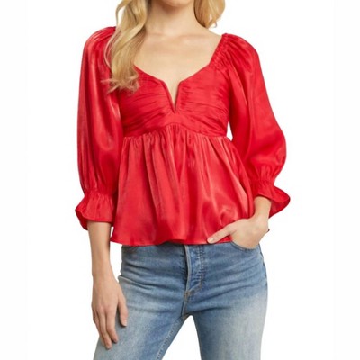 Women's Iridescent Babydoll Top, - entro
