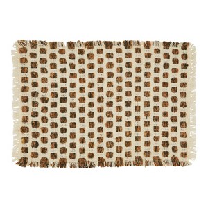 Saro Lifestyle Cotton Placemats With Woven Design (Set of 4) - 1 of 4