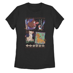 Women's Lion King Retro 90's Savannah Friends T-Shirt - 1 of 3