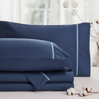 100% Cotton Sheets Set - 500 Thread Count Cotton Sateen Bedsheets, Luxury Hotel Quality, Soft & Breathable Bedsheets, 16" Deep Pocket, 4-Piece, Includ