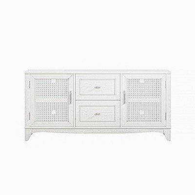 60" Classic Wood TV Stand for TVs up to 65" with Drawer - Home Essentials