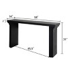Modern Wooden Entryway Console Table,58in Rectangle Side Table with Carved Legs,Living Room Narrow Console Table-Cuddlewood - 4 of 4