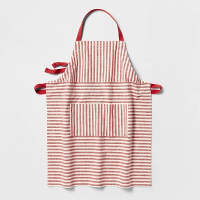 Cotton Stripe Adult Apron Red - Threshold™