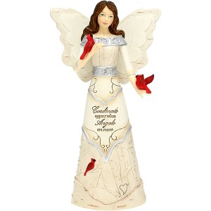 Pavilion Gift Company - Cardinals Appear - 7.5" Angel with Cardinals - Decorative Objects - 1 of 4