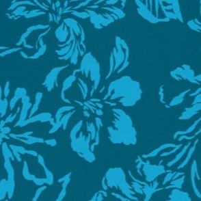 teal turquoise floral