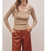 Women's Same As Always Scoop Neck Ribbed Sweater - In February - 2 of 3
