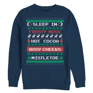Women's CHIN UP Ugly Christmas Checklist Sweatshirt - 1 of 3