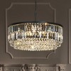 ALOADECOR 5 Lights 24" Modern Glam Crystal Round Chandelier - 3 of 4