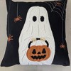 DSVIMOY Support Pillow Halloween Ghost with Pumpkin Bucket Throw Pillow for Halloween Decor, Black, 17"*17"*10" - 2 of 4