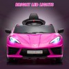 Ride on Sports Car, 12V Battery Powered Car for Kids, Licensed Corvette Kids Electric Car Toy, with RC, Visual Dashboard, Music - 3 of 4