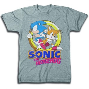 Official Sonic The Hedgehog Shirt - The Fastest Thing Alive - The Blur Blur - Official Sega T-Shirt (Heather Grey, Medium) - 1 of 4