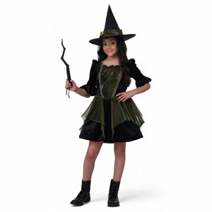 California Costumes Emerald City Witch Child Costume - 1 of 4