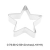 Unique Bargains Pastry Cutter Christmas Hat-Shaped Dishwasher Safe Stainless Steel Silver Tone 1Pcs - 3 of 4