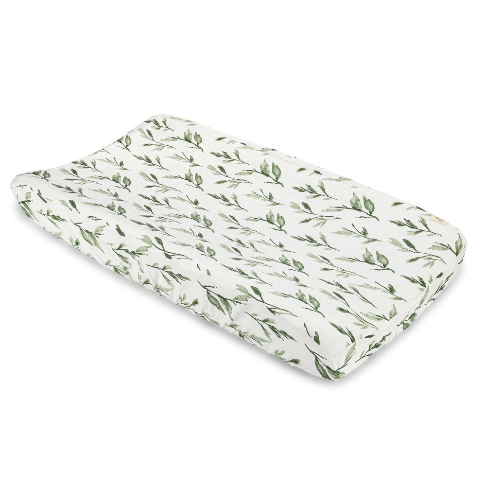 Photos - Changing Table Crane Baby Cotton Quilted Change Pad Cover - Parker Leaf