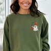 Embroidered Beanie Ghost -  Womens Sweatshirt - 3 of 3