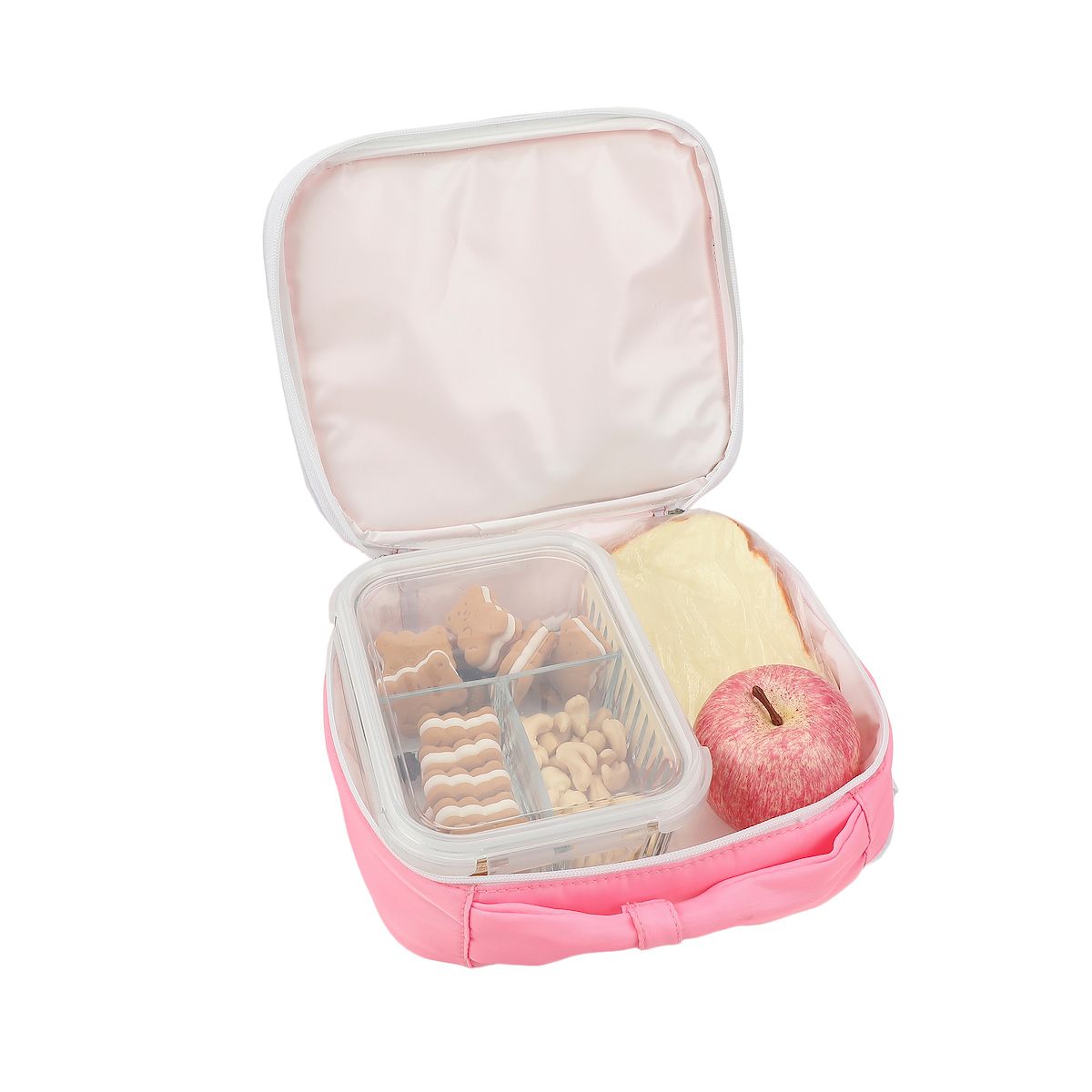 Packed Party Pink Confetti Filled Pink 17" Adult Backpack With Matching Insulated Lunchbox - thumbnail 5