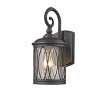 Chloe Lighting Dinadan Transitional 1 Light Black Outdoor Wall Sconce 13" Height - 2 of 3