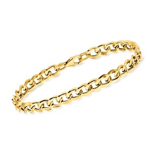 Ross-Simons Italian 18kt Yellow Gold Curb-Link Bracelet - 1 of 4