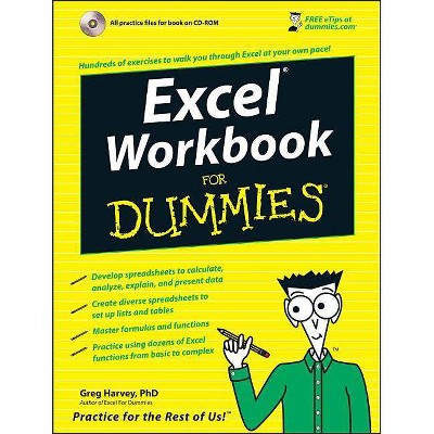 Excel Workbook for Dummies - (For Dummies) by  Greg Harvey (Mixed Media Product)