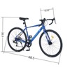 VisioGear Bicycles, 27.5 Inch Road Bike for Women and Men, 7 Speed Road Bike, Blue, 68.8"*26.37"*39.37" - 2 of 4