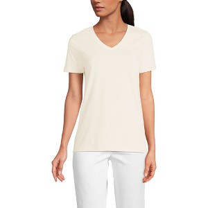 Lands' End Women's Relaxed Supima Cotton T-Shirt - 1 of 3