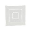 Saro Lifestyle Embr. and Hemstitch Cocktail Napkin, 6" Square, White (Set of 12) - 2 of 3