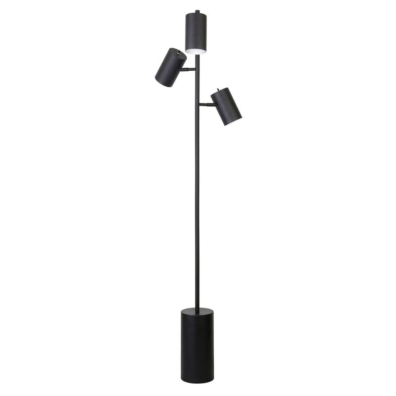Hampton & Thyme 3-Light Floor Lamp with Metal Shade, 1 of 9