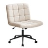 Vynxaria Armless Desk Chair with Lumbar Support - Adjustable Height & 360¡ã Swivel - 3 of 4