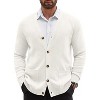 COOFANDY Men's Cardigan Sweater Long Sleeve Casual V Neck Button Down Knitted Sweater with Pockets - 3 of 4