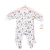 Hudson Baby Infant Girl Premium Quilted Zipper Sleep and Play 2pk, Enchanted Forest, 3-6 Months - 2 of 2
