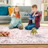 Vintage Rug Non Slip Non Shedding Washable Rug Bordered Printed Low Pile Soft Distressed Foldable Carpet for Bedroom Living Room Office Nursery - 4 of 4
