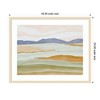 Kate and Laurel Framed Art Dreamy Hillscape by Nikita Jariwala, 42x34, Woodgrain Stripe Blonde - 2 of 4