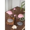Painted Clay Flamingo Statues – 12" Tall Decorative Set of 2 by Kalalou - 2 of 3
