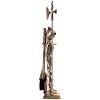 Barton Living Medieval Middle Ages Irons Knight Fireplace Tool Set Wood Stove Logs Brass - 4 of 4