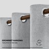 Deconovo Faux Linen 100% Total Blackout Grommet Curtains (2 Panels) - 4 of 4