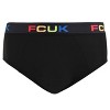 French Connection Men's 4 Pack 360 Stretch Hip Briefs - Premium Underwear for Men in Black, Grey (Colored Logo) Size: XX Large - 2 of 4
