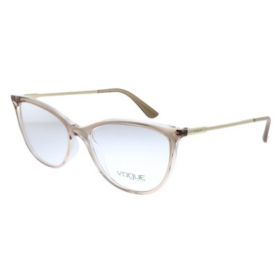 Vogue VO 5239 2735 Womens Cat-Eye Eyeglasses Brown Crystal 54mm