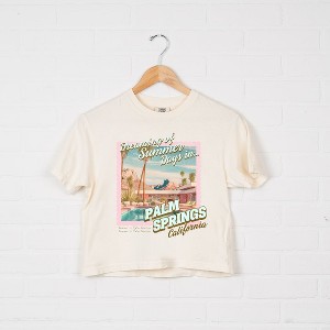 Simply Sage Market Women's Dreaming Of Palm Springs Short Sleeve Relaxed Fit Cropped Tee - 1 of 3